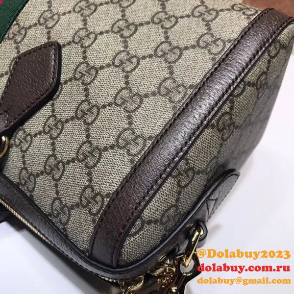 Replica Gucci GG Supreme Ophidia Medium Boston Bag 524532