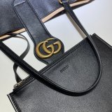 Gucci Replica Black/White 649577 Medium tote with Double G