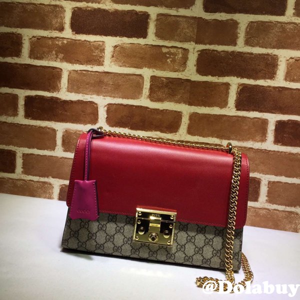 Top Quality Gucci Replicas Padlock small GG shoulder 409486 bag