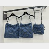 Top Quality CHANEL 22 denim bag AS3260