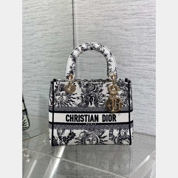 Designer Lady D-Lite Soleil Lady Dior Fake 24cm Bag