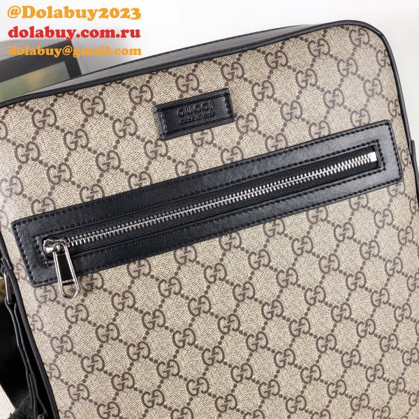 Gucci Replica Beige GG Supreme flat messenger