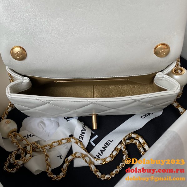 7 Star Imitation Pearls Small Flap AS4861 Luxury Fake Bag