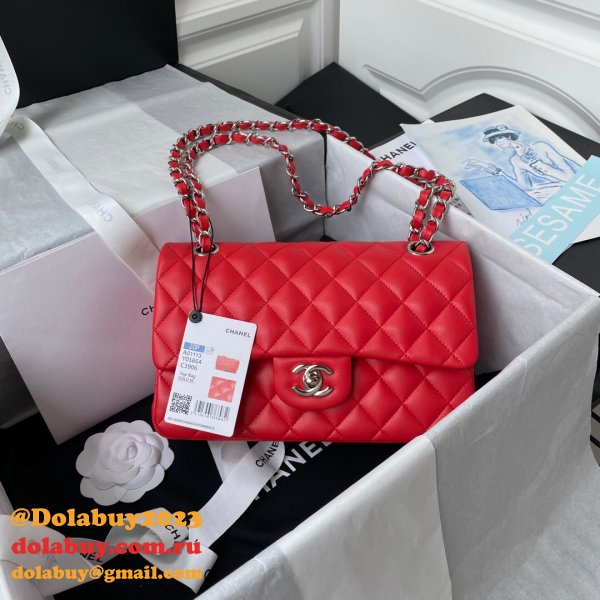 High Quality Replica Lambskin Classic Flap CF 23cm Bag