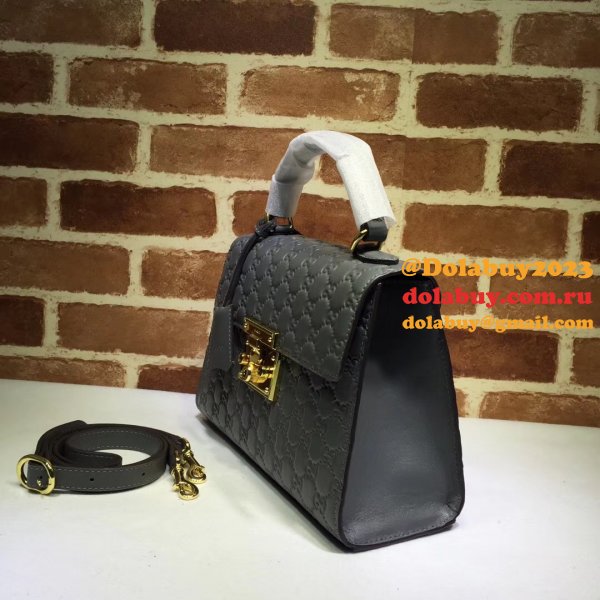 Replica Gucci Best GG Supreme Padlock Small Top Handle 453188 Bag