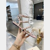 Wholesale VALENTINO ROCKSTUD FLAT CALFSKIN SANDAL WITH STRAPS