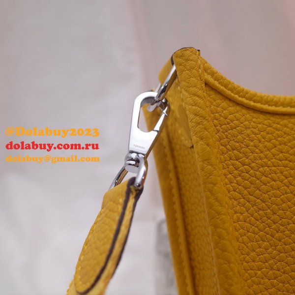 Hermes Evelyne Yellow Messenger Medium Bag replica