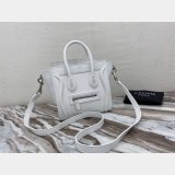 Buy Online Celine White Nano Luggage Bag-168243