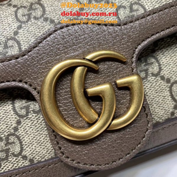 Fake Gucci GG Marmont matelassé leather super mini 476433 bag Clutches