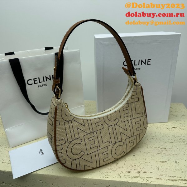 Celine Designer 1:1 Mirror Ava Denim 193952 Fake Bag