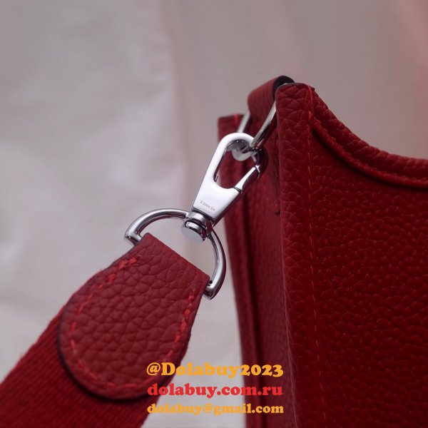 Replica Hermes Mini Evelyne TPM Bag Red