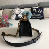 High Quality CC Le Boy Replica Best Black Bags lambksin 20cm