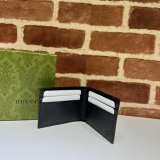 Gucci Fake 708554/700464 wallet Folio Horsebit black Designer Bag