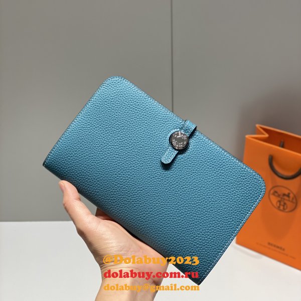 Luxury 1:1 Mirror Hermes Togo Passport Holder