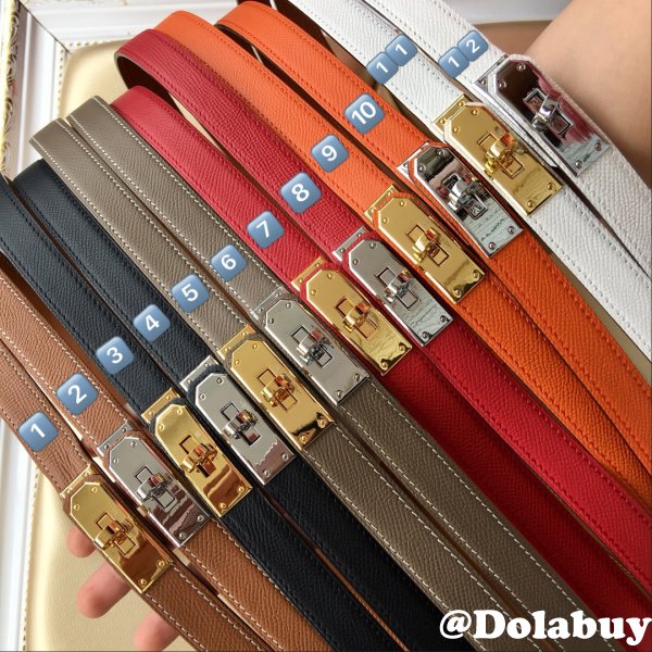 7 Star hottest selling hermes kelly thin belt 17mm