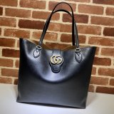 Gucci Replica Black/White 649577 Medium tote with Double G