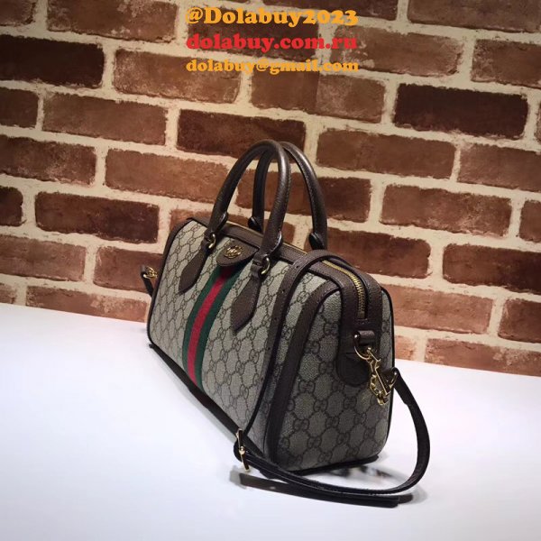 Replica Gucci GG Supreme Ophidia Medium Boston Bag 524532