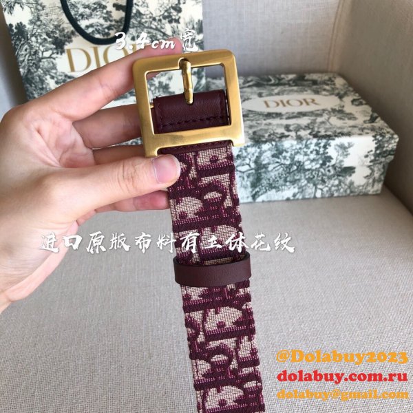 Christian Dior Replica Belts 3.4cm Accessories Belts