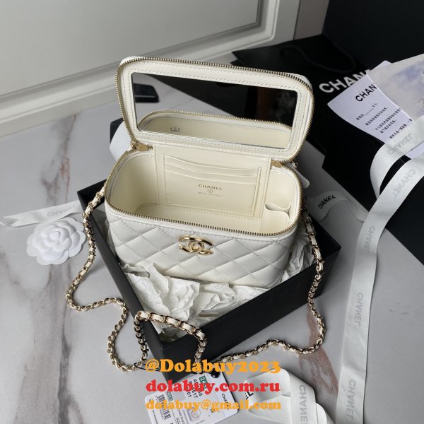 Best AP3956 Vanity Shoulder 1:1 Mirror Luxury Fake Bags