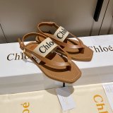 Designer Slippers Dupe AAAAA Replica Chloe Flip Flops