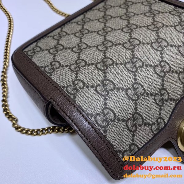 Fake Gucci GG Marmont matelassé leather super mini 476433 bag Clutches