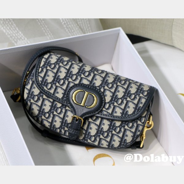 Replica Christian Dior Bobby East-West Blue Bag China Sale