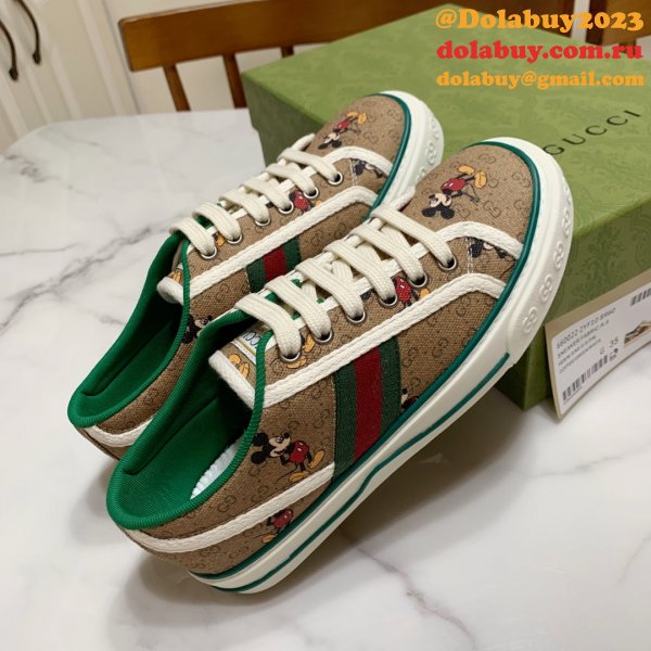 Duplicate Men/Women Best 1977 Gucci Replica High Quality Canvas Shoes