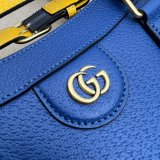 Cheap Gucci Diana tote bag 678842 blue/black leather from china