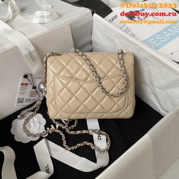 Top Quality CC CF mini classical AS1786 SILVER BALL bag