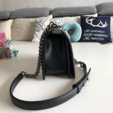 Fashion CC Le Boy Top Quality Black Bags lambskin 25cm