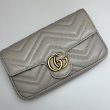 Designer Crossbody Gucci Copy 751526 GG Marmont Light-Grey Bag