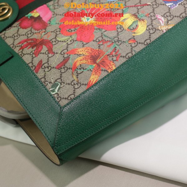 Gucci Replica 547947 AAA+ Ophidia soft GG Supreme medium tote Green