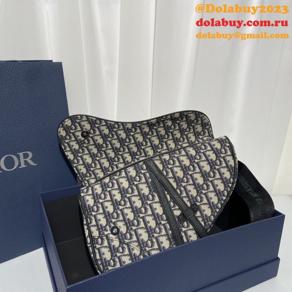 High Quality Dior homme saddle ophidia men bag