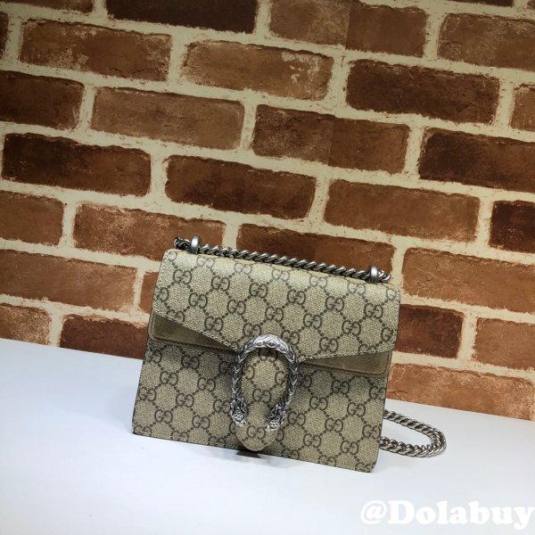 Gucci High Quality 421970 Dionysus GG Supreme mini Beige bag