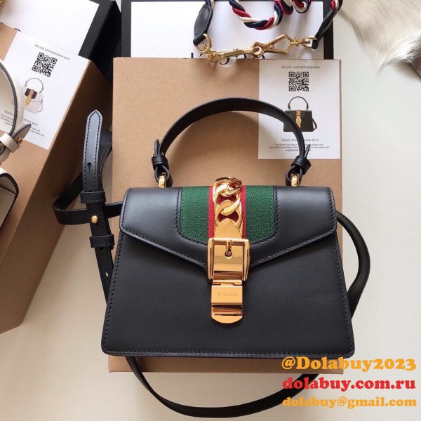 Shoulder Gucci Sylvie Leather 470270 Designer Fake Bag