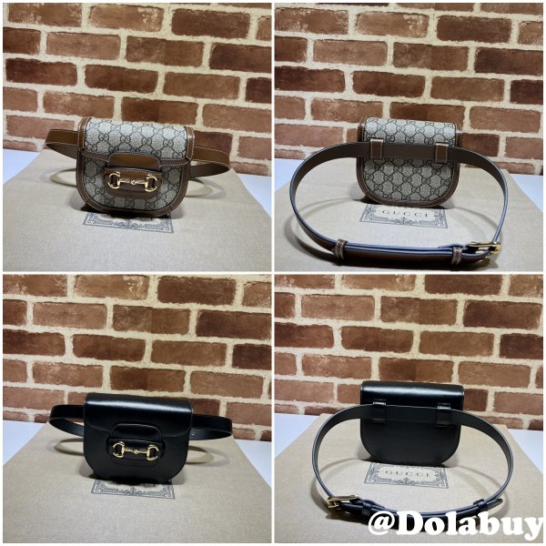 Gucci Duplicate Horsebit 1955 Rounded Belt 760198 High Quality Bag