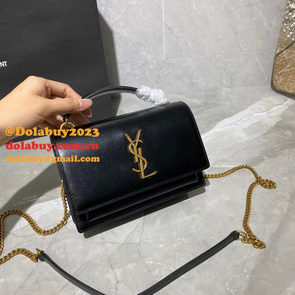 Buy Replica YSL Sunset 19cm Bags Online Black