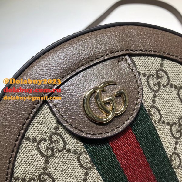 Designer Gucci High Quality GG Supreme Ophidia Mini 550618 Round