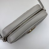 Light Grey Designer 447632 Copy GG Marmont Small Matelassé Shoulder Bag