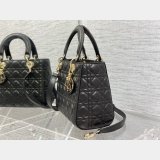 Perfect Quality Replica Lady Dior 24cm Dolabuy Black Handbag