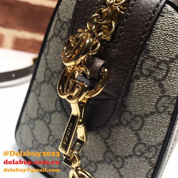 Replica Gucci GG Supreme Ophidia Medium Boston Bag 524532