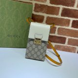 Replica Best Gucci 658229 Padlock mini bag in beige and ebony GG Supreme