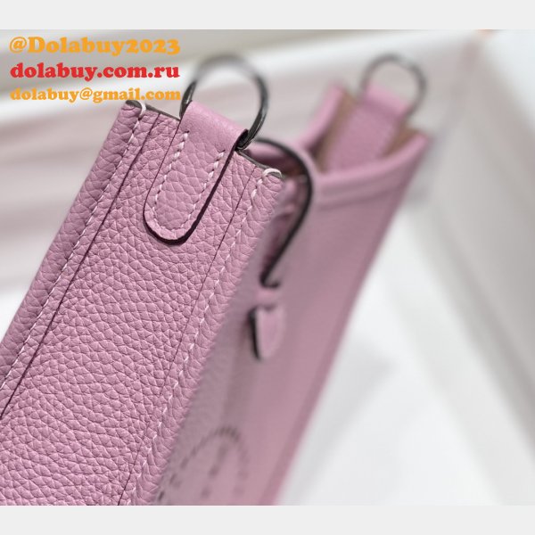 Hermes Replica Mini Evelyne TPM Bag Pink