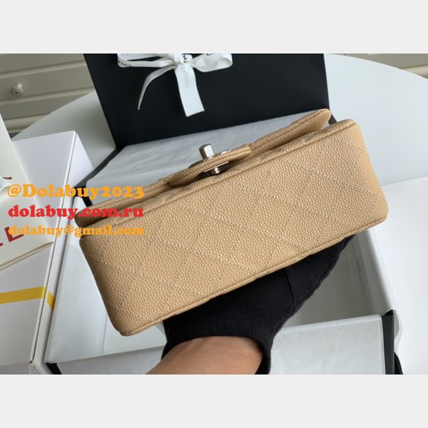 Best Chane Fake Caviar Calfskin Classic Flap Bag 1116 20CM