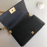 AAA+ CC Le Boy  Luxury Replica Black Bags Caviar 25cm