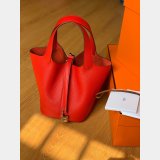 Hermes Replica Picotin Mm Clemens Fitting Red Bag