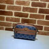 Gucci Replica 517350 Ophidia GG mini blue bag