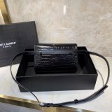 Replica black Saint Laurent YSL Monogram Logo Fanny Pack