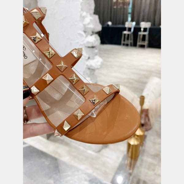 Replica valentino ROCKSTUD CALFSKIN ANKLE STRAP SANDAL