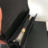 Fake YSL Saint Laurent Short MONOGRAM 459738 Black Wallet